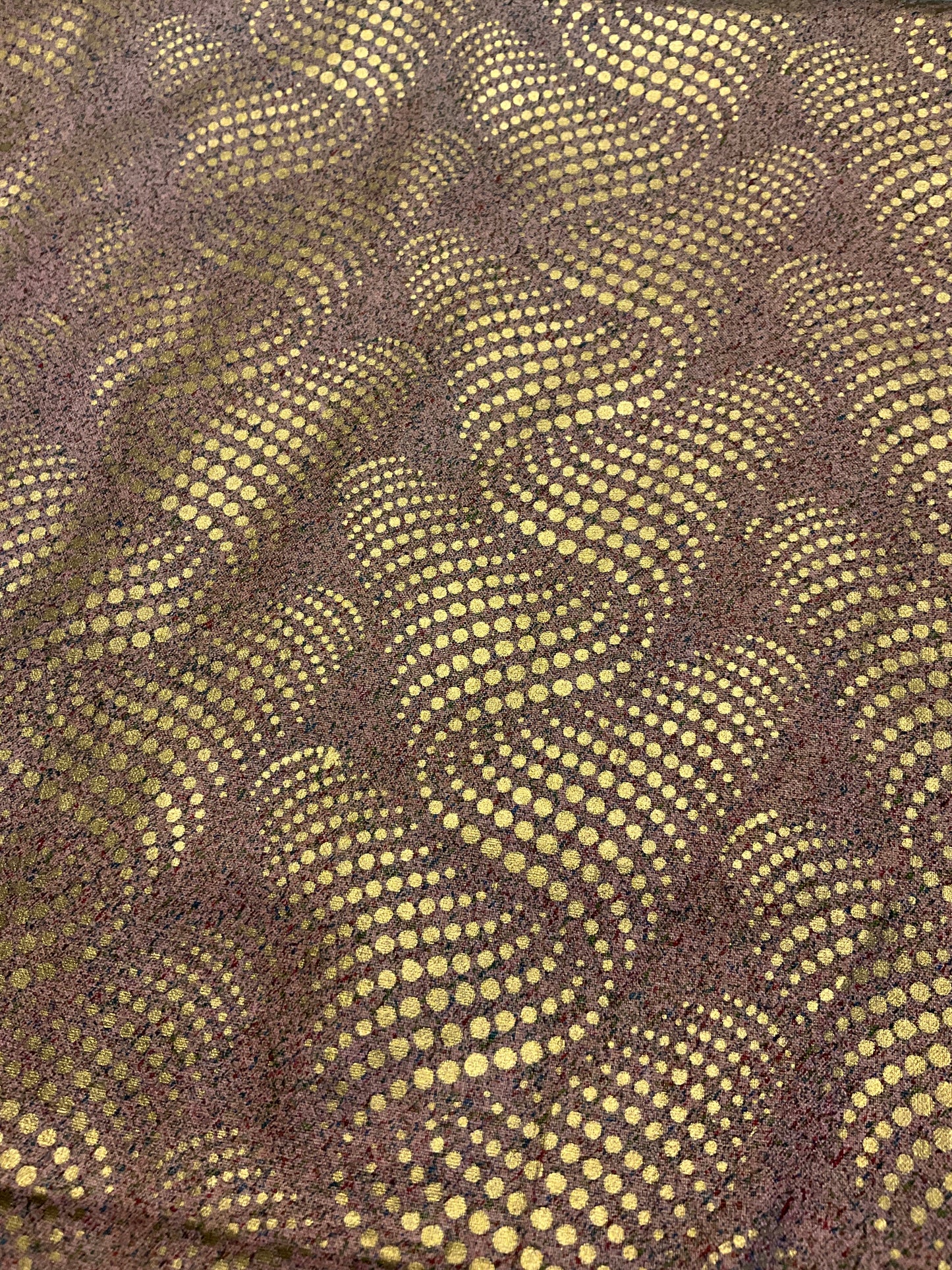 Pink Gold gilded fabric