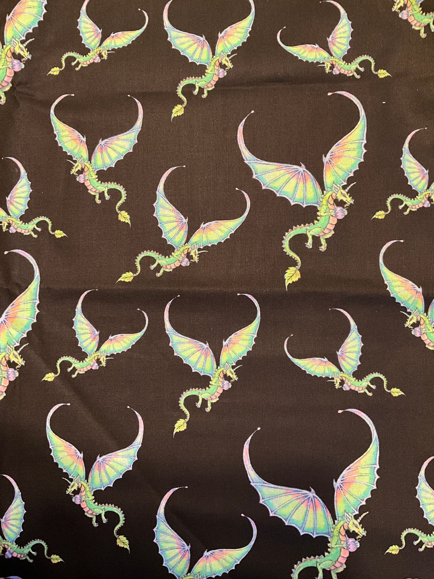 Dragon print fabric