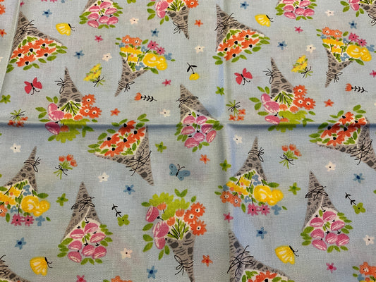 Floral bouquet fabric