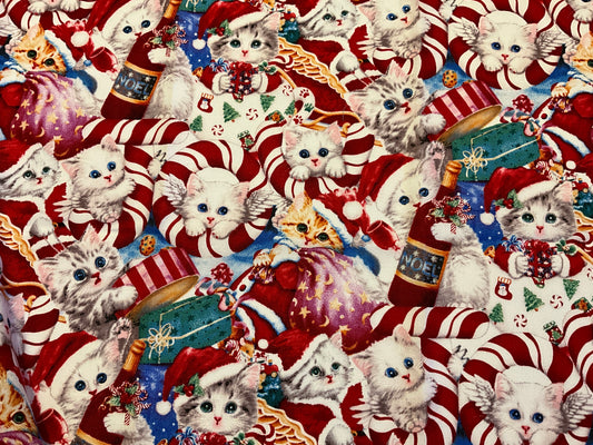 Christmas Cat fabric