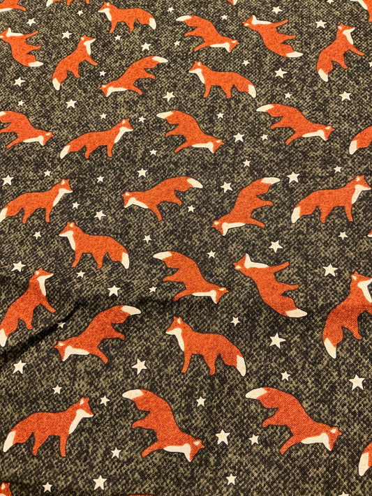 Fox print fabric