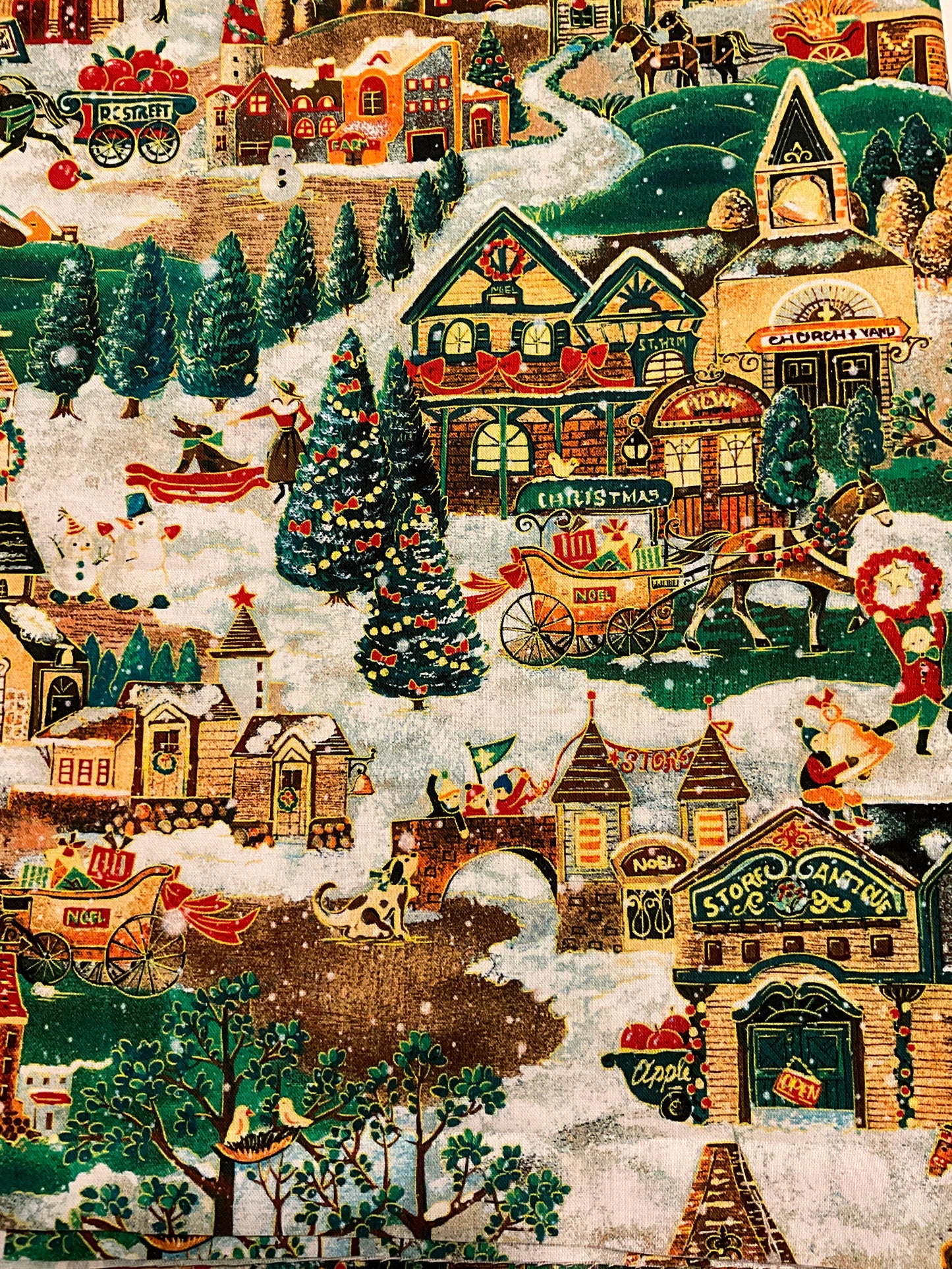 Christmas Village fabric
