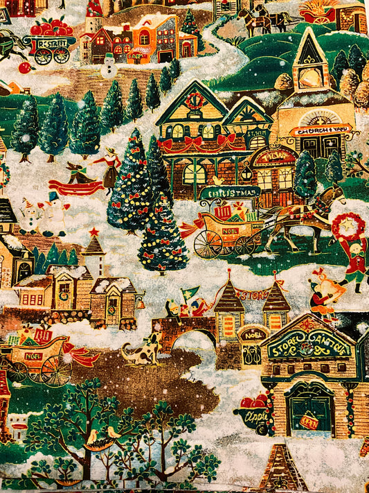Christmas Village fabric