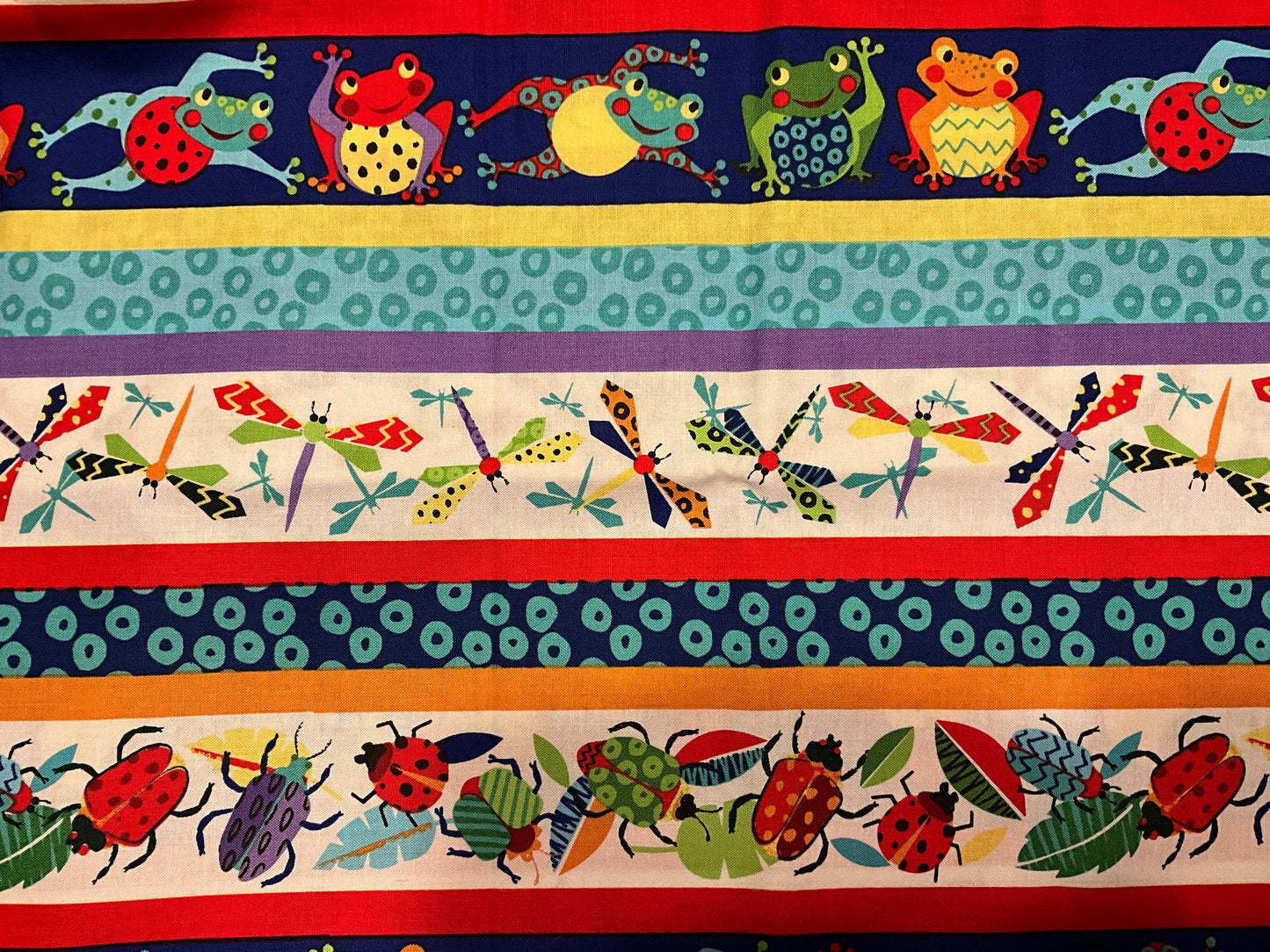 Frog print fabric