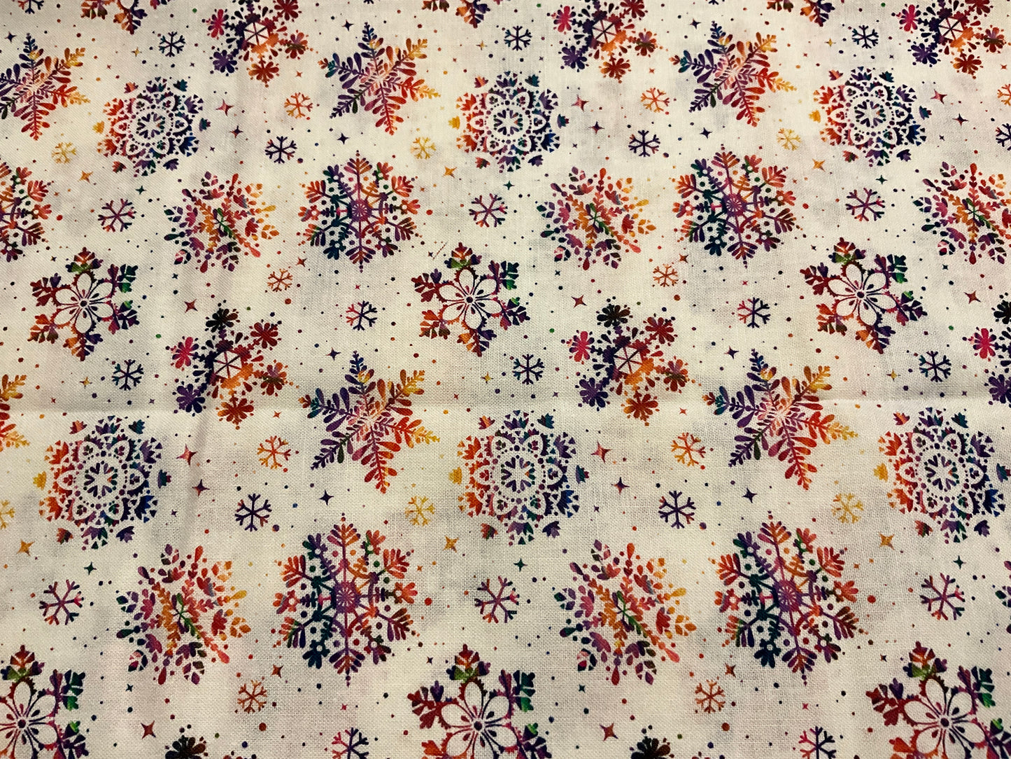 Snowflake fabric
