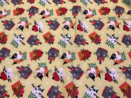 Christmas Cat fabric