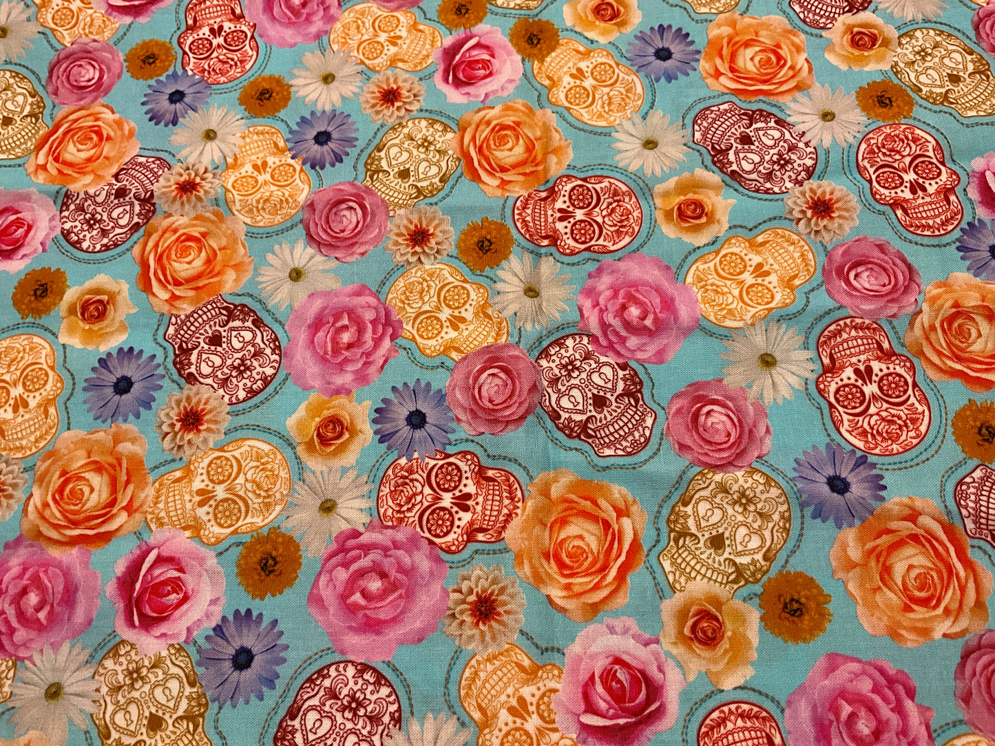 Skull print fabric