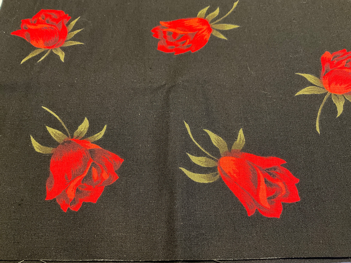 Rose print fabric