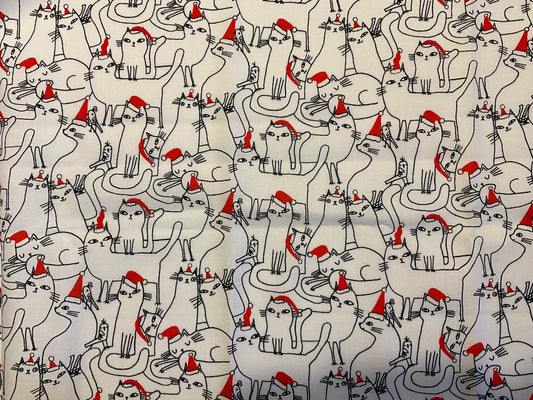 Christmas Cat fabric