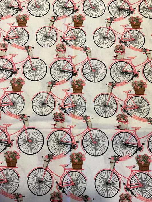 Bicycle floral fabric