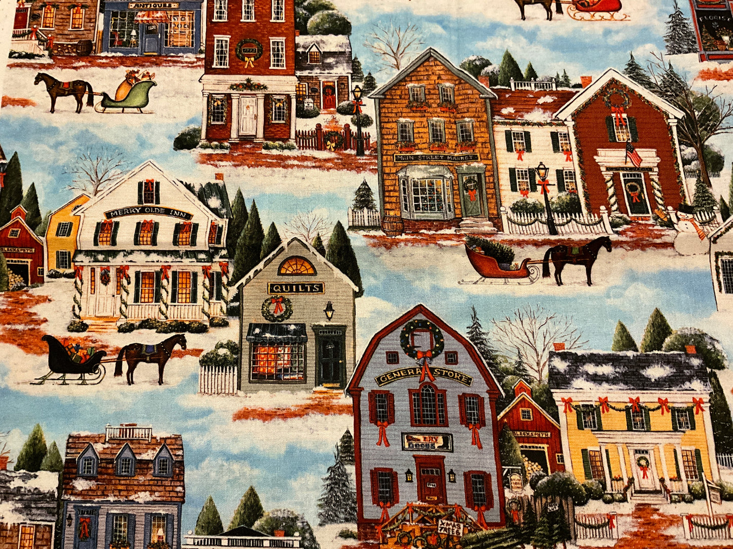 Christmas Town fabric