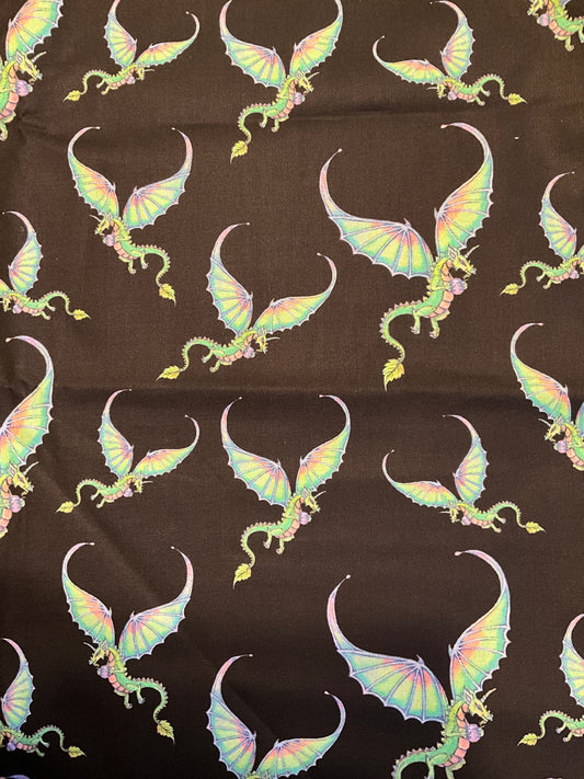 Dragon print fabric