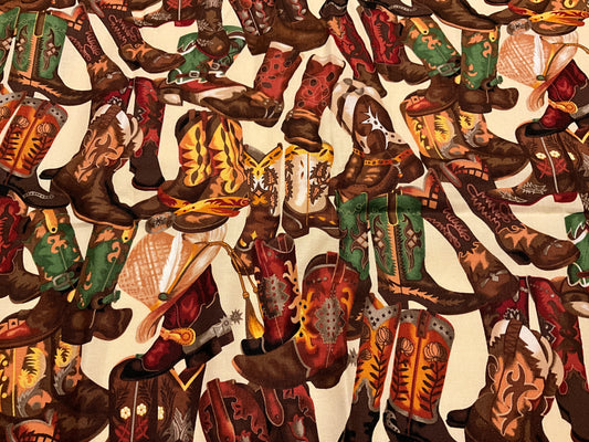 Cowgirl boot fabric