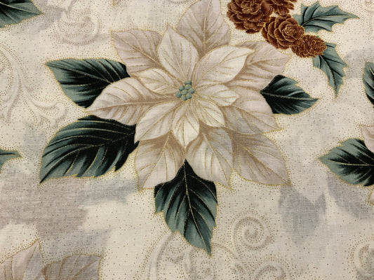 Poinsettia fabric