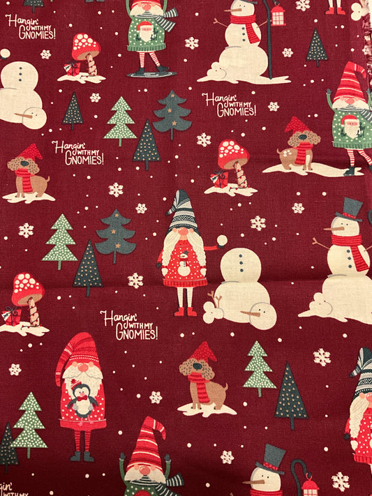 Christmas Gnome fabric