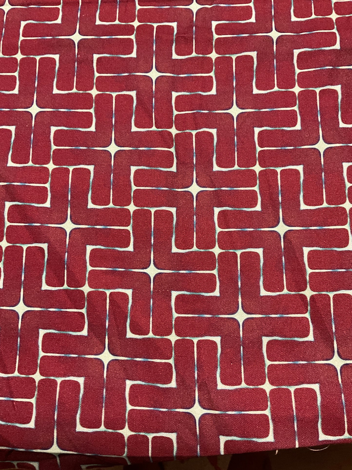 Geometric print fabric